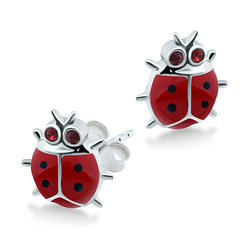 Kids Stud Earring Cute Ladybug STE-215